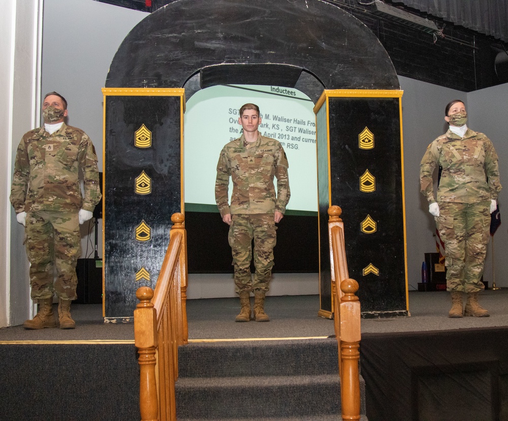 Newly Promoted 647th Regional Support Group (Forward) NCOs Inducted into NCO Corps