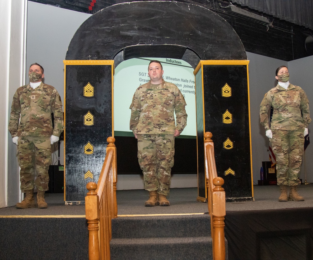 Newly Promoted 647th Regional Support Group (Forward) NCOs Inducted into NCO Corps