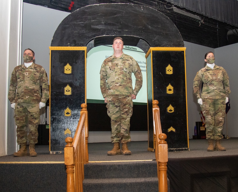 Newly Promoted 647th Regional Support Group (Forward) NCOs Inducted into NCO Corps