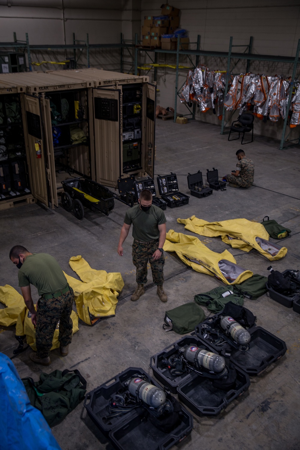 Suit Up  | CBRN Plt 3d MLG Marines Conduct ECBRN Drills