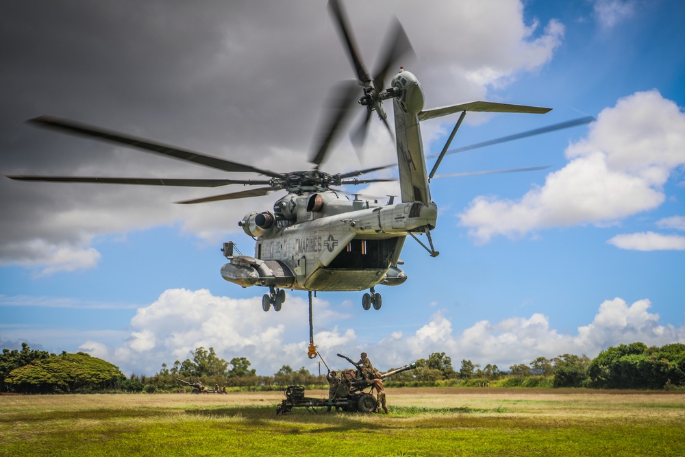 Joint Air Assault - Marines and 25th Infantry Division Artillery Soldiers