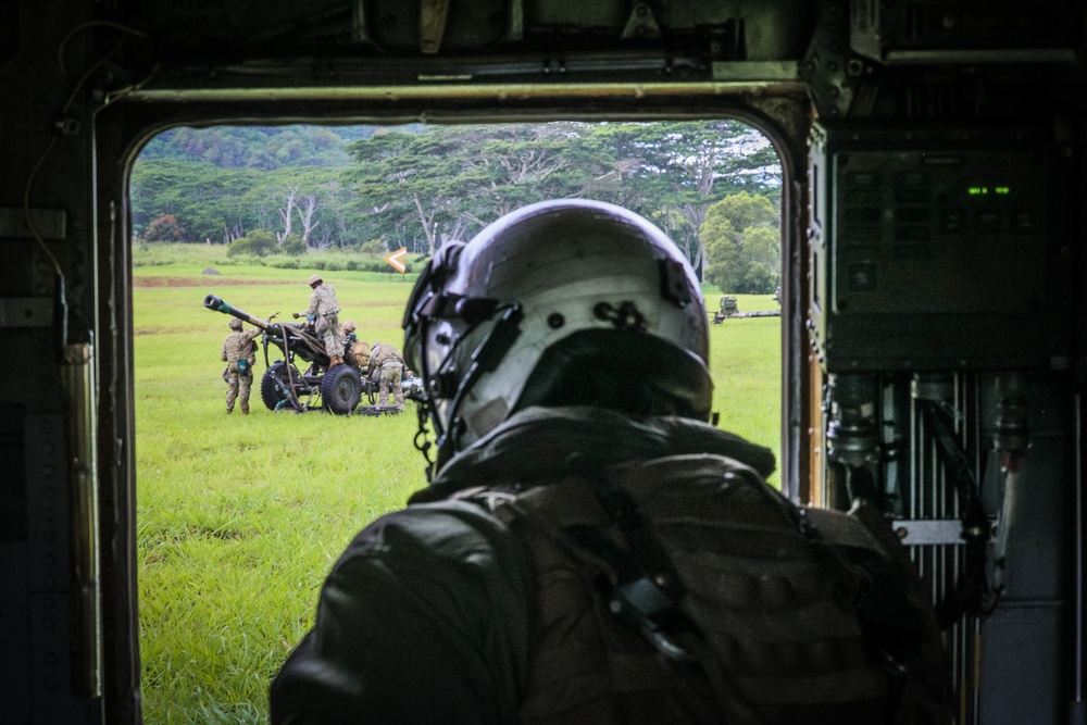 Joint Air Assault - Marines and 25th Infantry Division Artillery Soldiers