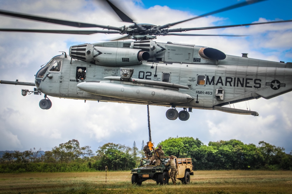 Joint Air Assault - Marines and 25th Infantry Division Artillery Soldiers