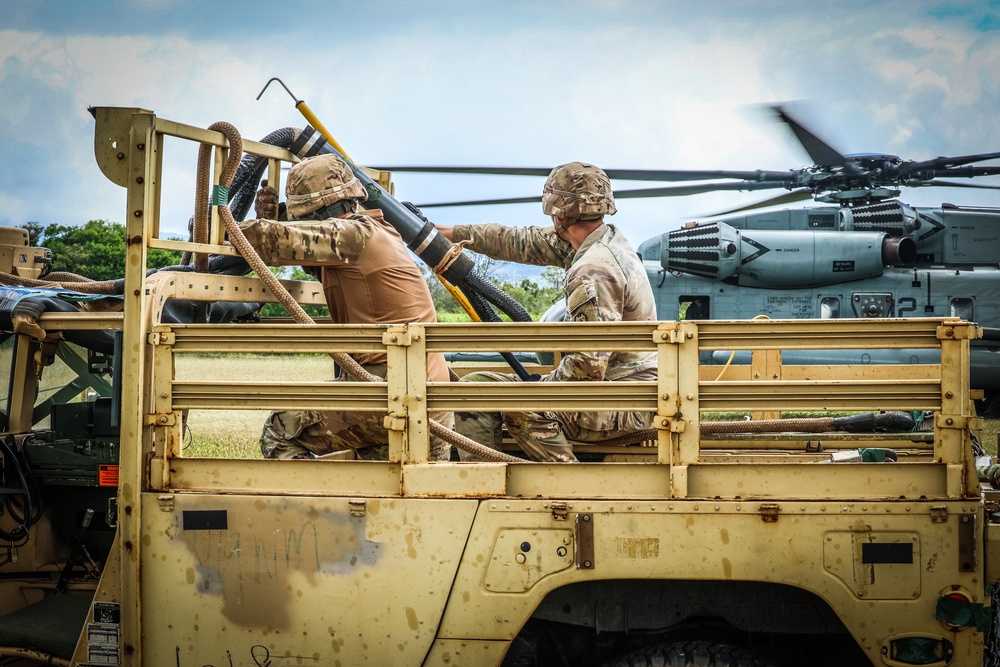 Joint Air Assault - Marines and 25th Infantry Division Artillery Soldiers