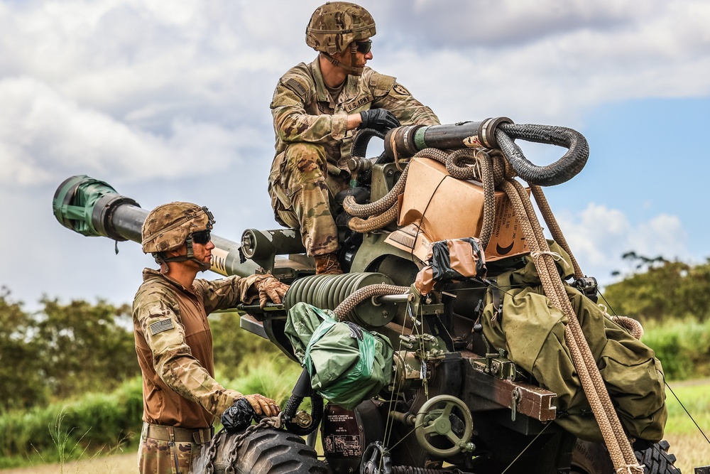 Joint Air Assault - Marines and 25th Infantry Division Artillery Soldiers