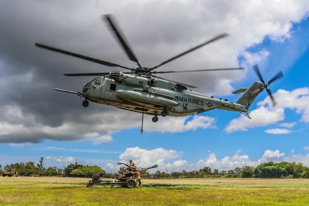 Joint Air Assault - Marines and 25th Infantry Division Artillery Soldiers