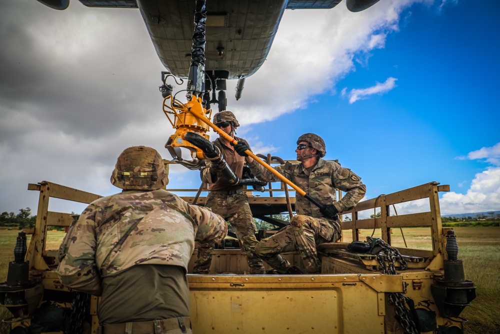 Joint Air Assault - Marines and 25th Infantry Division Artillery Soldiers