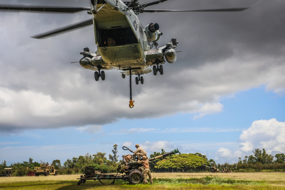 Joint Air Assault - Marines and 25th Infantry Division Artillery Soldiers