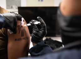 Theodore Roosevelt Carrier Strike Group Gets Vaccinated