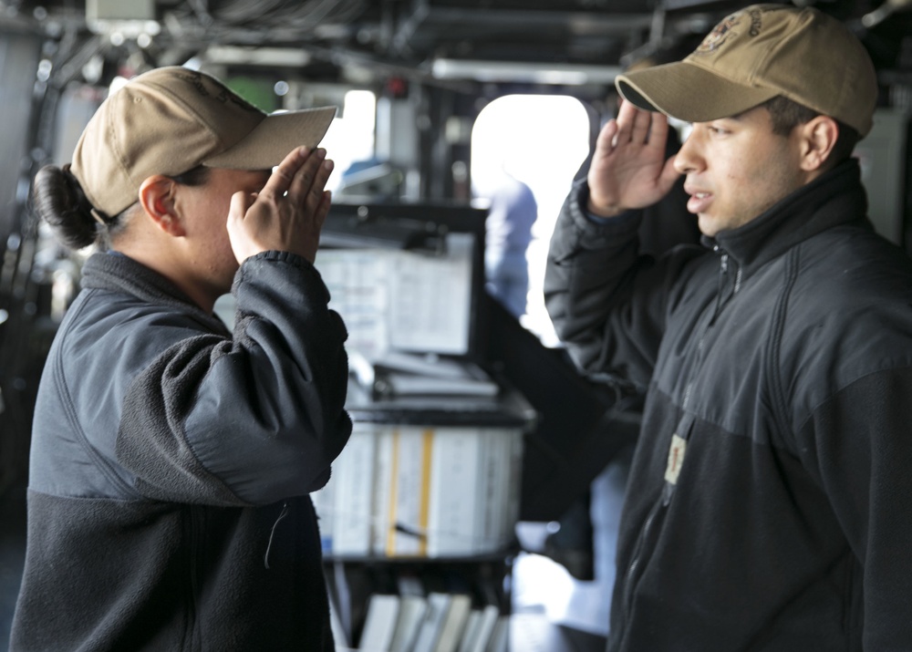 USS San Antonio Pilot House