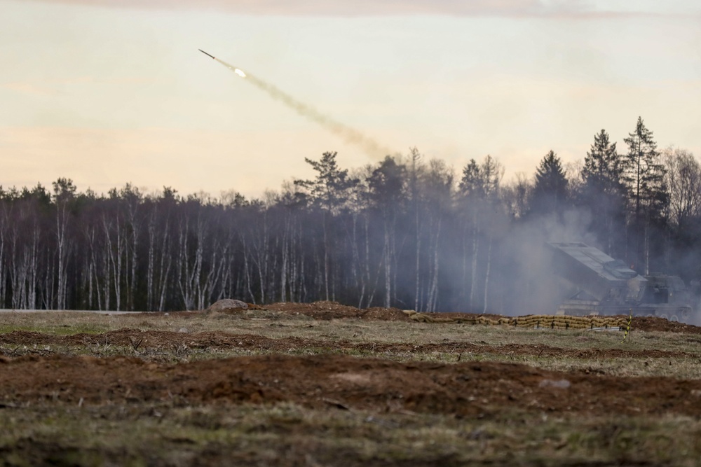 MLRS Live Fire Exercise In Estonia