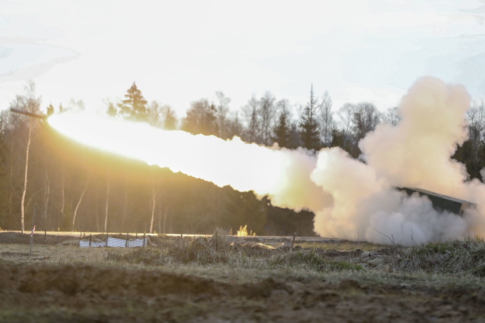 MLRS Live Fire Exercise In Estonia