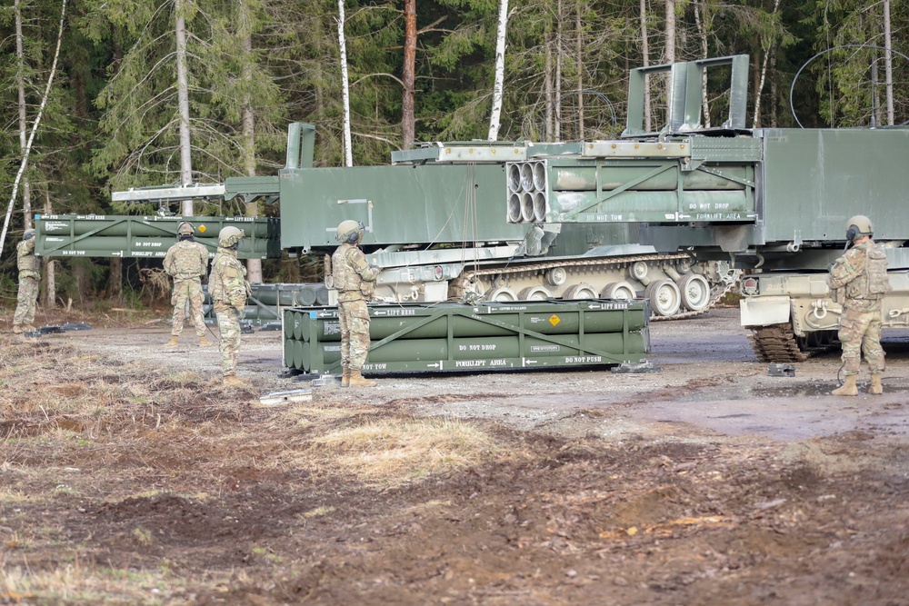 MLRS Live Fire Exercise In Estonia