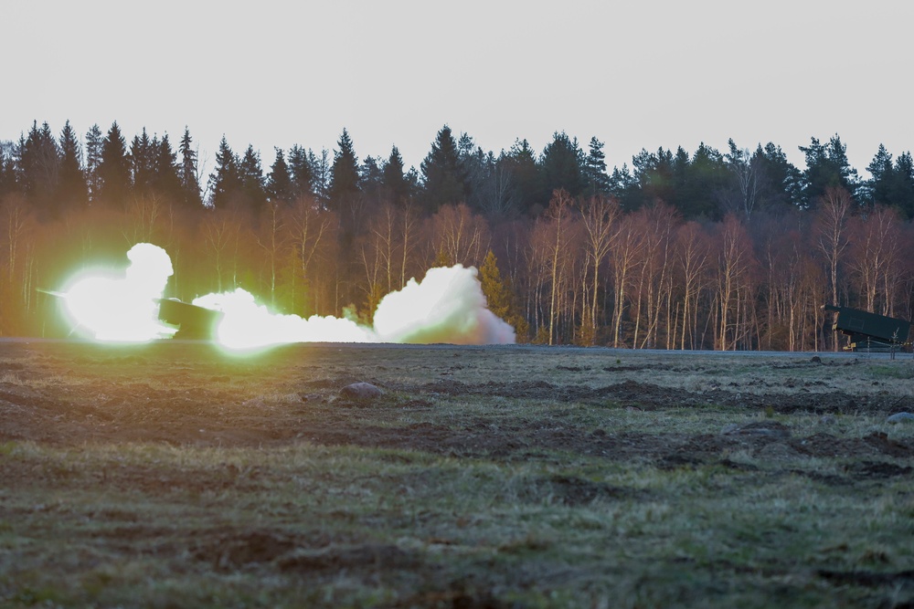 MLRS Live Fire Exercise In Estonia