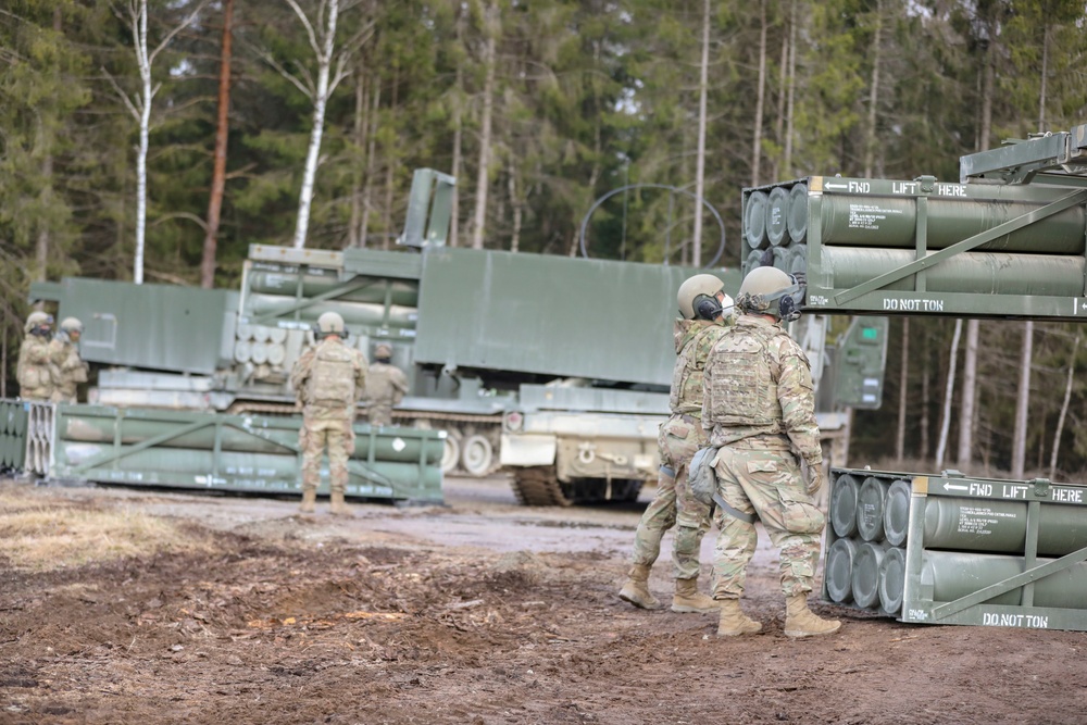 MLRS Live Fire Exercise In Estonia