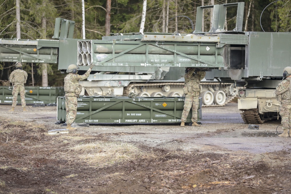 MLRS Live Fire Exercise In Estonia