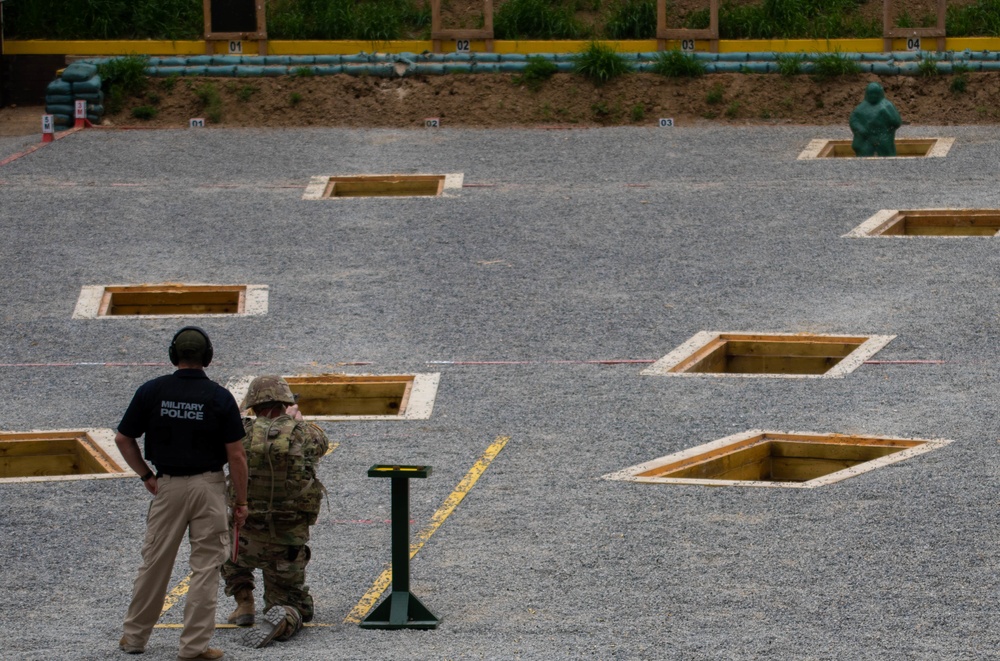 KFOR Soldiers qualify on M17 at Camp Bondsteel