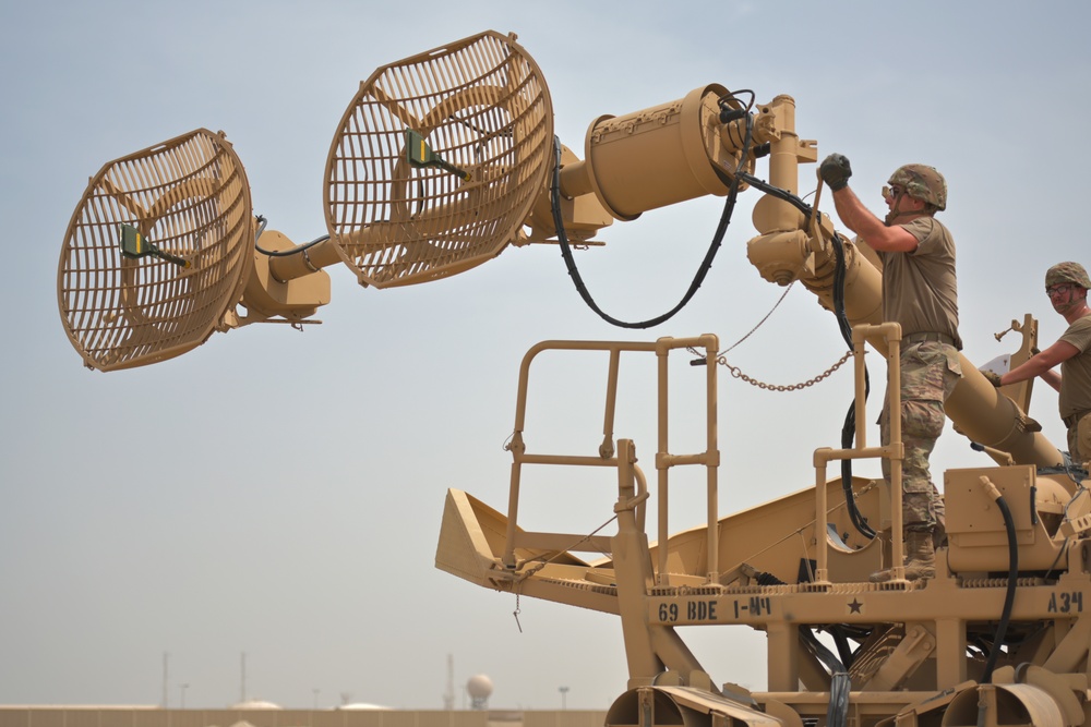 Soldiers conduct Patriot emplacement training at Al Dhafra