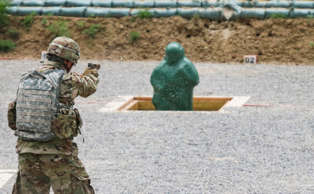 KFOR Soldiers qualify on M17 at Camp Bondsteel
