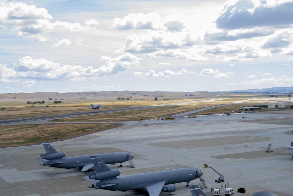 Photos of aircraft on the 60th AMW flight line