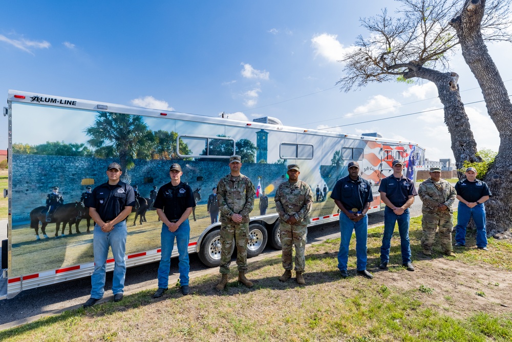 U.S. Army North Caisson Platoon Receives New Horse Trailer