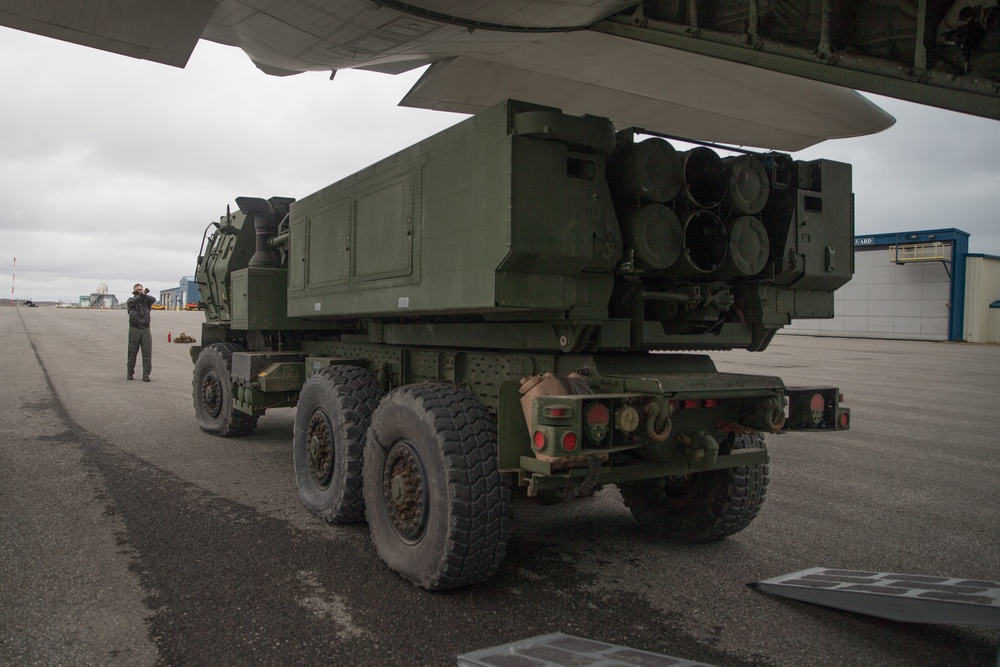 15th MEU HIMARS load KC-130J at Cold Bay, Alaska during Northern Edge 2021