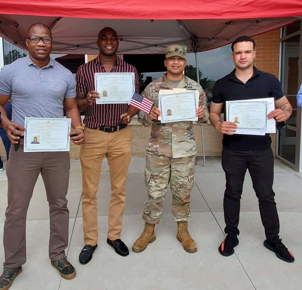 Fort Riley Soldiers complete citizenship journey at naturalization ceremony