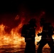 Aircraft fire training; 7th CES, 512th CES and Abilene Regional Airport firefighters team up