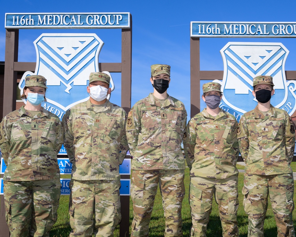 Photo of a group of nurses from the 116th Medical Group Georgia Air National Guard