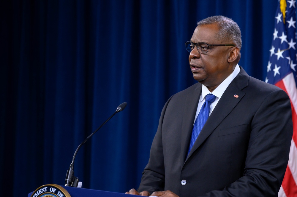 Secretary of Defense Lloyd J. Austin III, Chairman of the Joint Chiefs of Staff Army Gen. Mark A. Milley hold joint press briefing