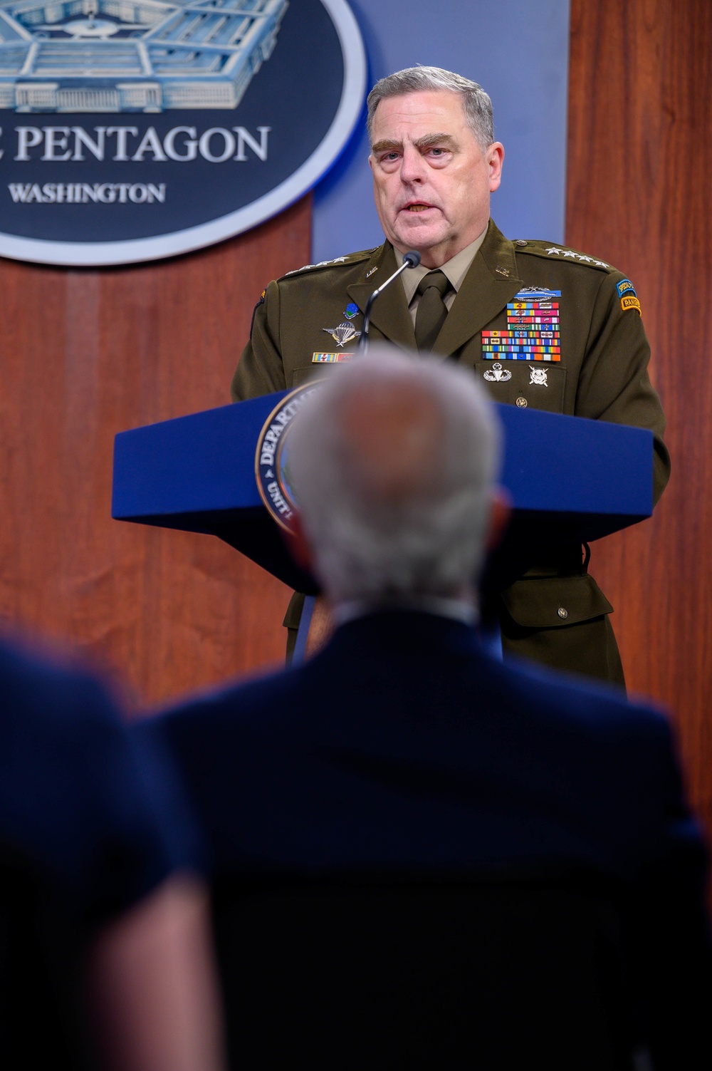 Secretary of Defense Lloyd J. Austin III, Chairman of the Joint Chiefs of Staff Army Gen. Mark A. Milley hold joint press briefing