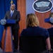 Secretary of Defense Lloyd J. Austin III, Chairman of the Joint Chiefs of Staff Army Gen. Mark A. Milley hold joint press briefing