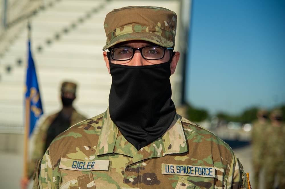 U.S. Air Force Basic Military Training Graduation and Coining Ceremony