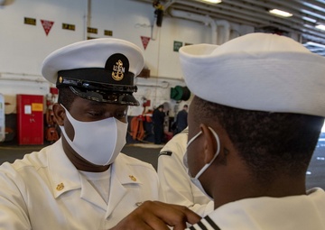 USS America (LHA 6) Conducts Uniform Inspection