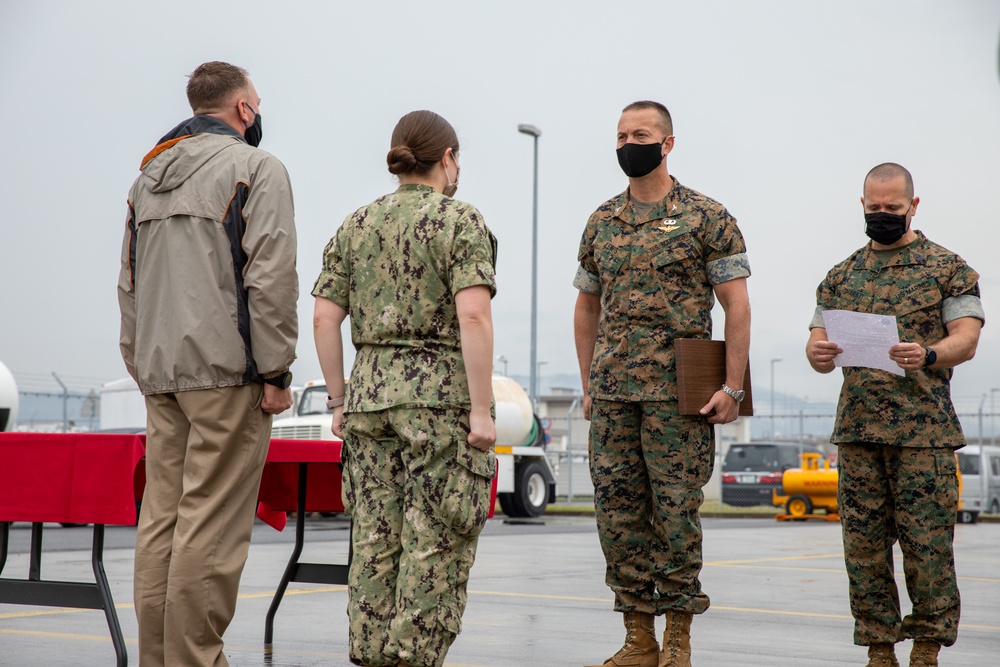 MCAS Iwakuni Station Fuels Department recieves award excellence in Naval Fuel Management