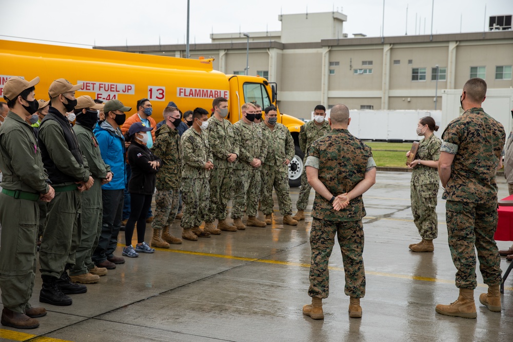 MCAS Iwakuni Station Fuels Department recieves award excellence in Naval Fuel Management