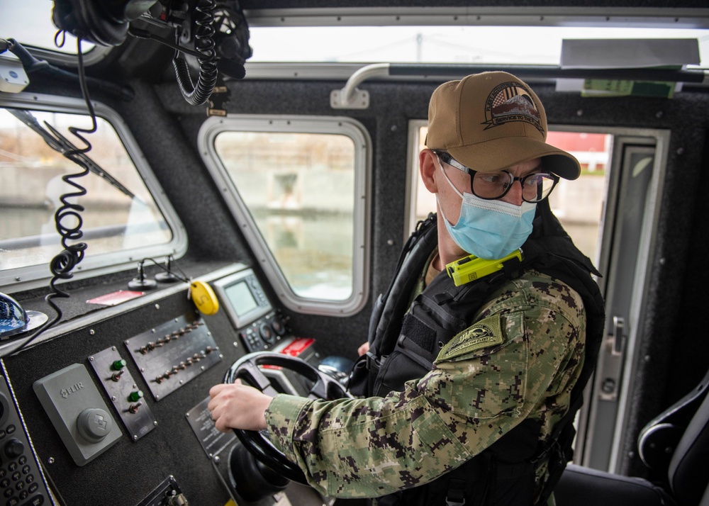 CFAY Harbor Security Conducts Patrol