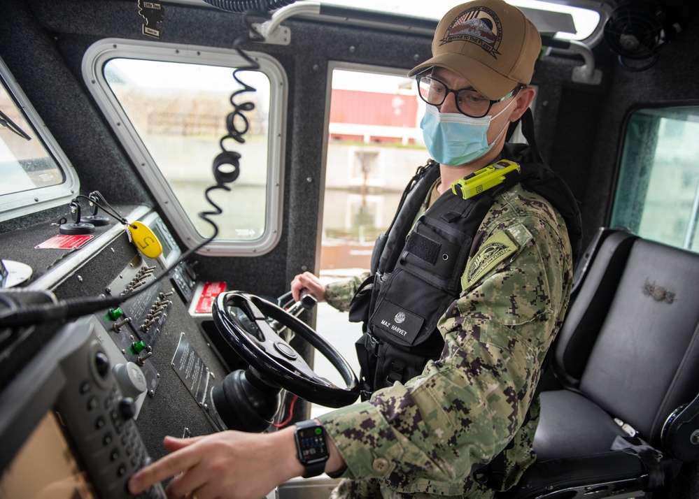 CFAY Harbor Security Conducts Patrol