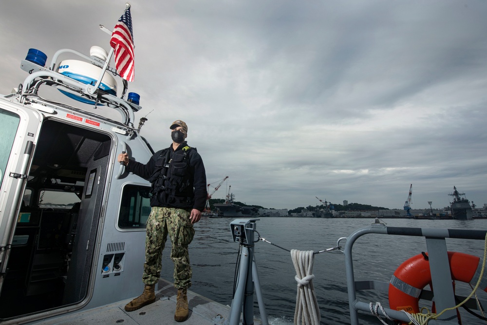 CFAY Harbor Security Conducts Patrol