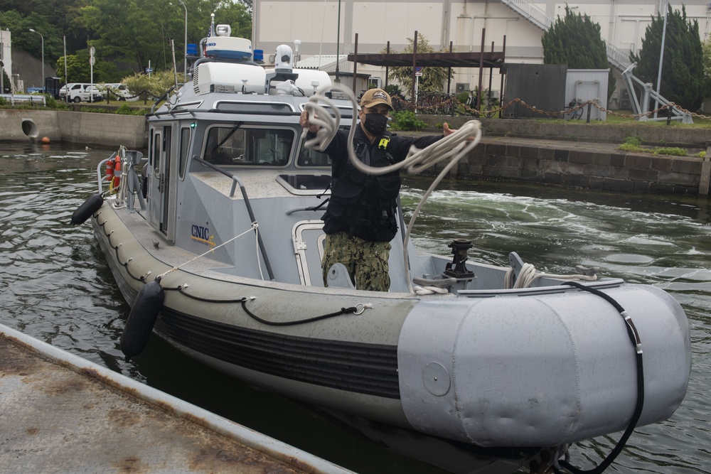 CFAY Harbor Security Conducts Patrol