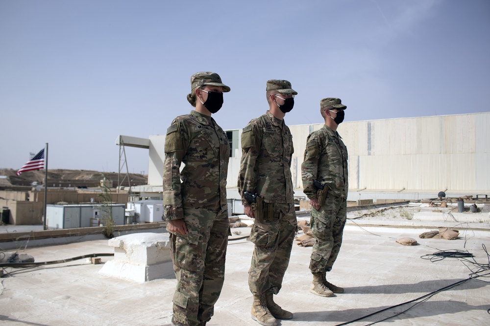 Iowa National Guard Soldiers receive ‘combat patch’