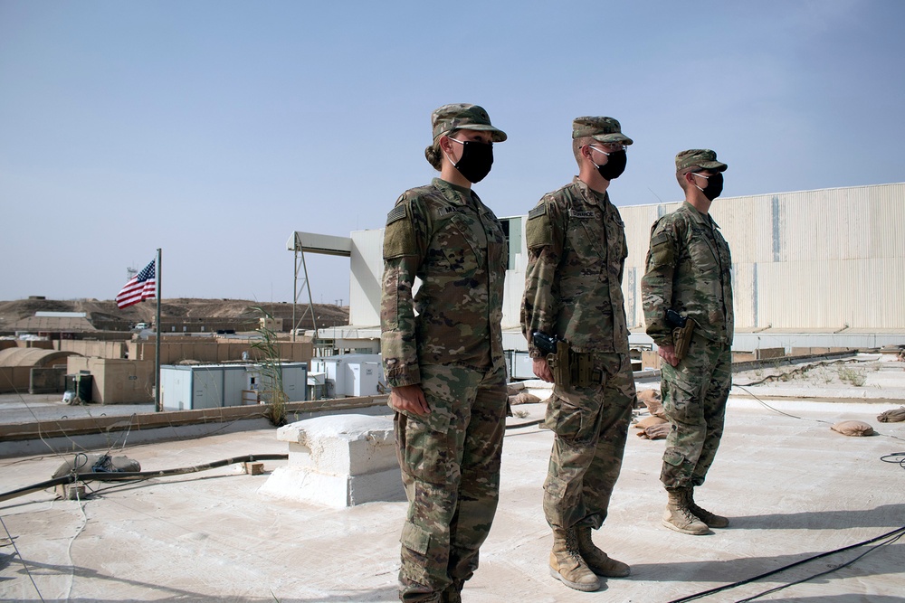 Iowa National Guard Soldiers receive ‘combat patch’
