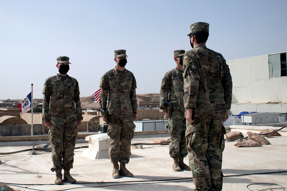 Iowa National Guard Soldiers receive ‘combat patch’