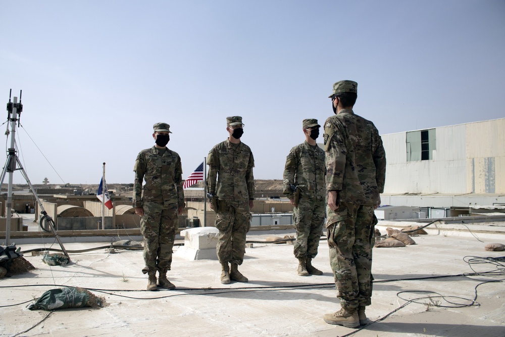 Iowa National Guard Soldiers receive ‘combat patch’