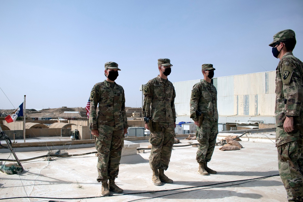 Iowa National Guard Soldiers receive ‘combat patch’