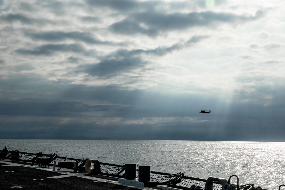 USS Curtis Wilbur Flight Deck Operations