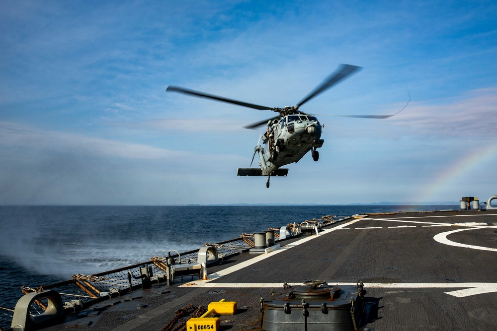 USS Curtis Wilbur Flight Deck Operations