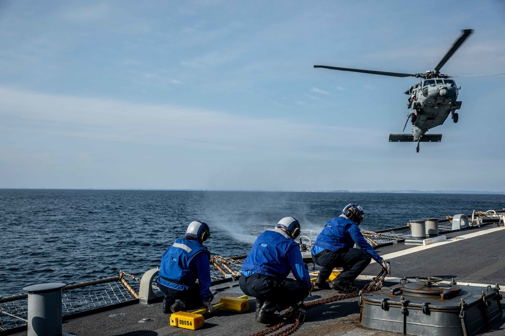 USS Curtis Wilbur Flight Deck Operations