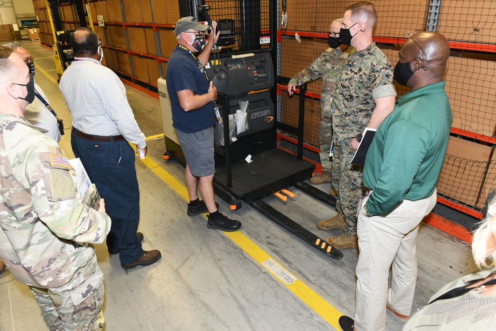 Defense Logistics Agency Distribution Commander visits DLA Distribution Warner Robins