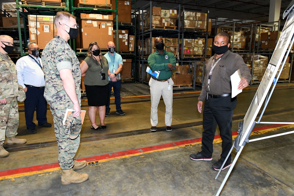 Defense Logistics Agency Distribution Commander visits DLA Distribution Warner Robins